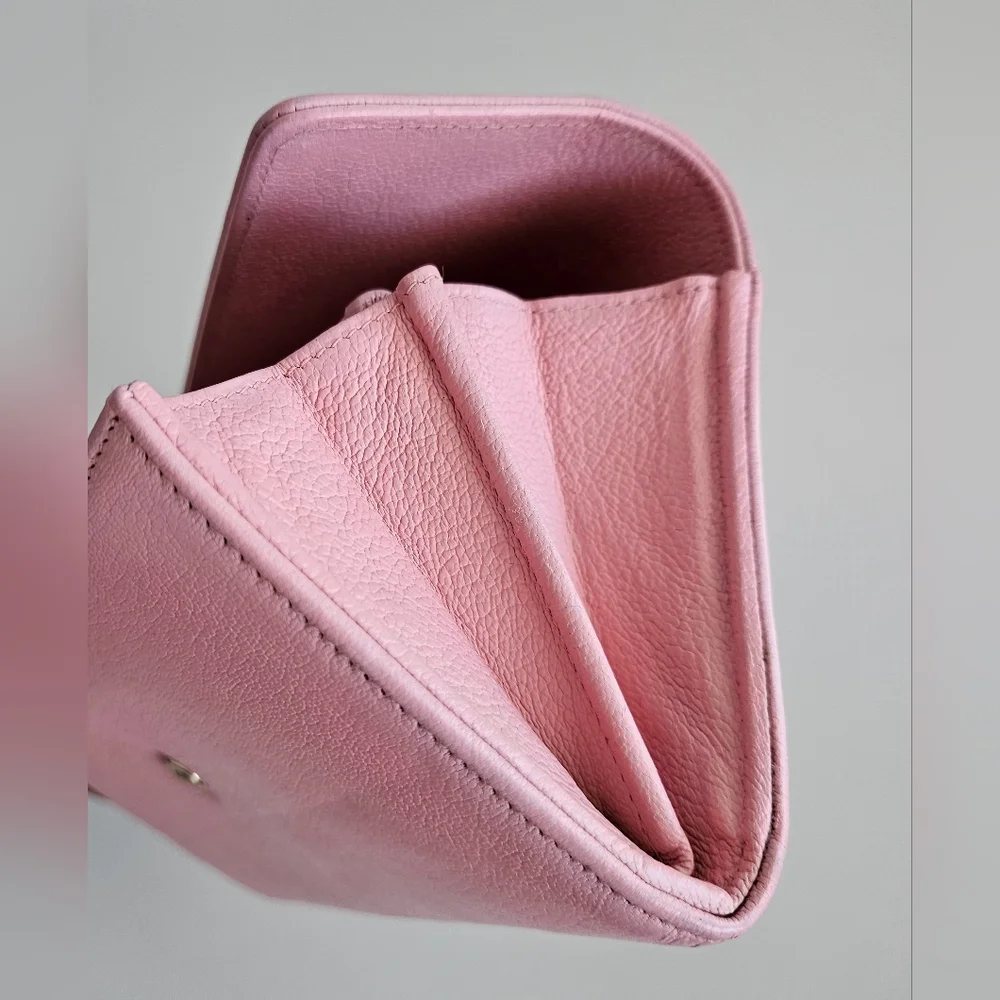 Chanel Pink Calfskin Long Wallet